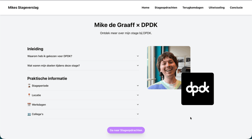 Screenshot of the project